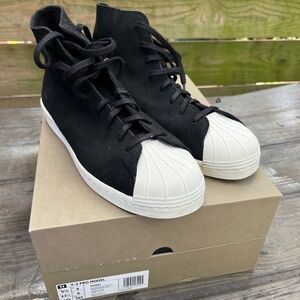 Preowned Y-3 x Adidas Pro Model High Top Sneakers